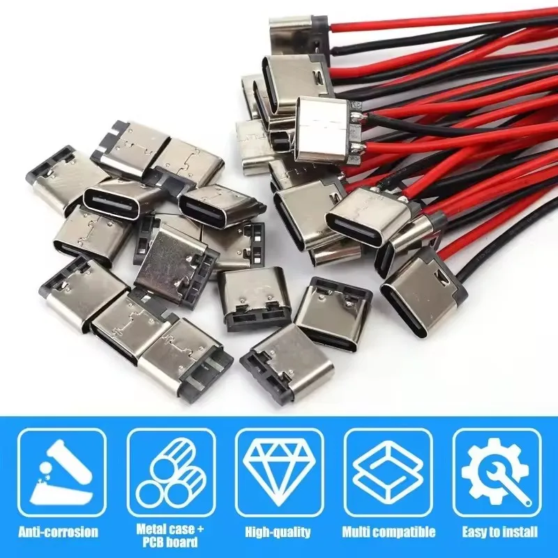 5-20PCS Type-C 2Pin Solder Wir - Usb C Cable 评论和价格