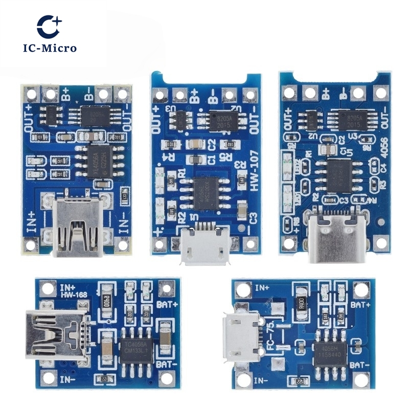 1/5PCS 5V 1A Micro/Type-c/Mini - Tp4056 Module 评论和价格