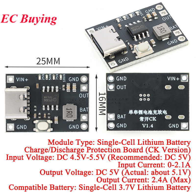 20Pcs/1pc MH-CD42 DC 5V 2A Mob - Li Ion Charger Module 评论和价格