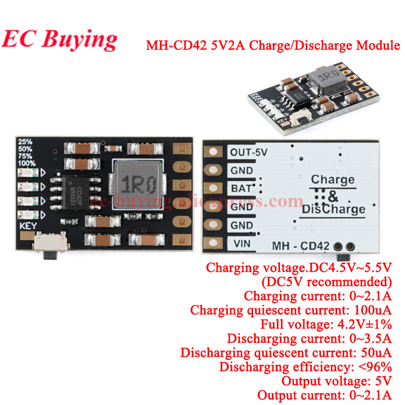 20Pcs/1pc MH-CD42 DC 5V 2A Mob - Li Ion Charger Module 评论和价格