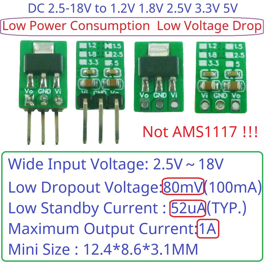 AMS1117 7805 Compatible LDO Mo - Ams1117 Module 评论和价格