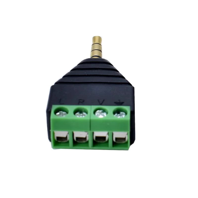 5/20/100PCS  3.5mm Stereo 4 Po - Screw Terminal Block 评论和价格