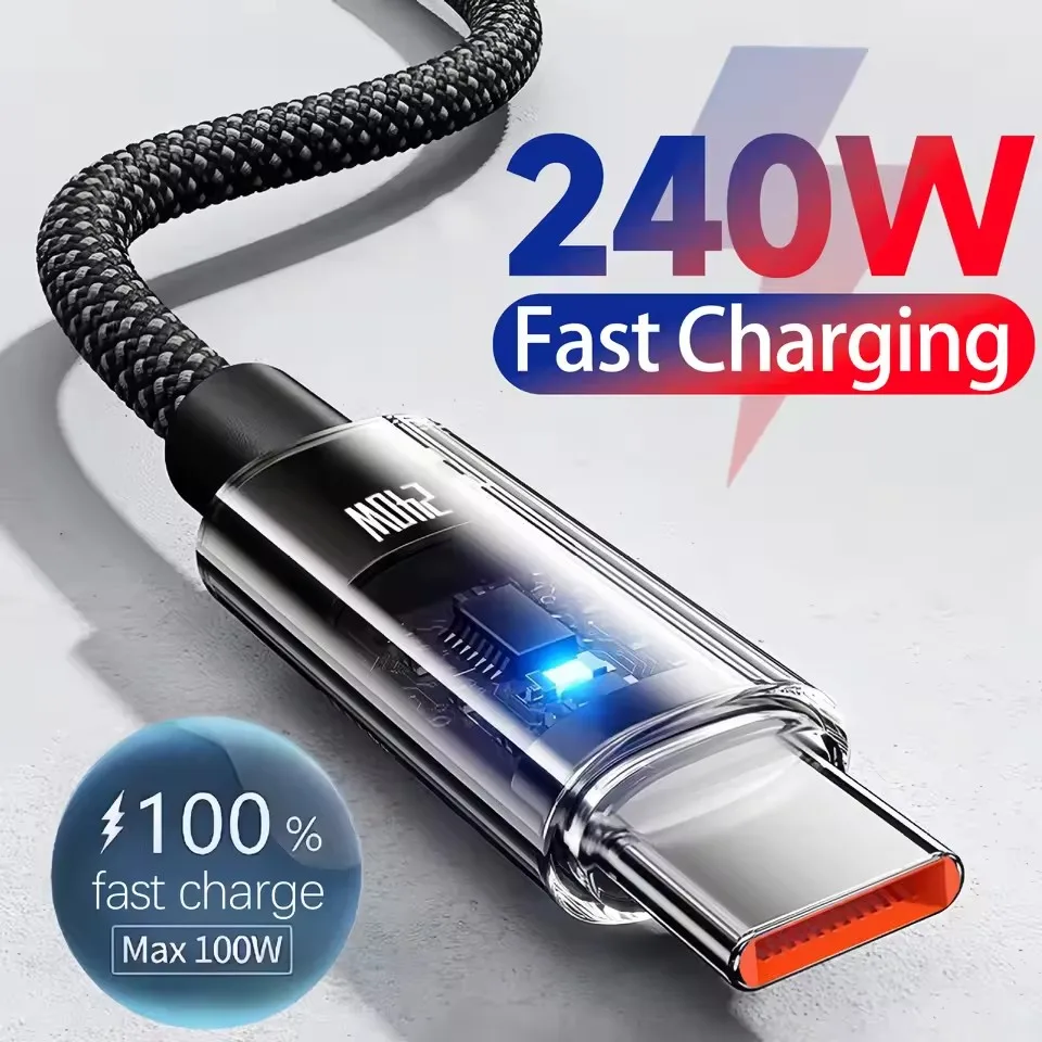 240W Nylon USB Type C Super Fa - Usb C Cable 评论和价格