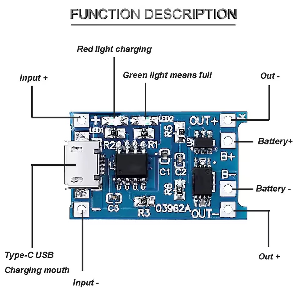 USB Type-C TP4056 Charging Mod - Micro Usb Cable 评论和价格