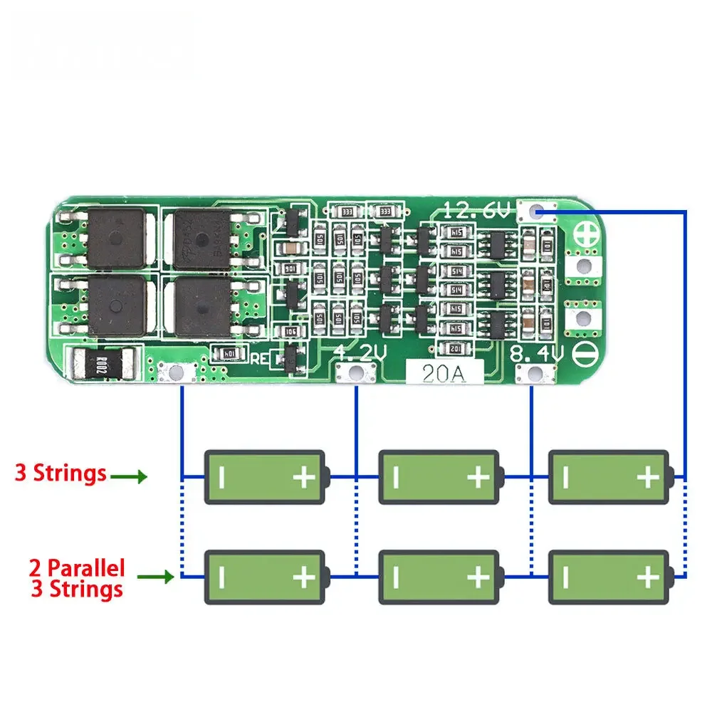3S 20A Li-ion 18650 Battery BM - Li Ion Charger Module 评论和价格